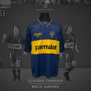 Claudio Caniggia - Boca Juniors - Copa Parmalat 1995 - MATCH WORN JERSEY