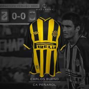 Carlos Bueno - Peñarol - Torneo de verano 2004 - MATCH WORN JERSEY
