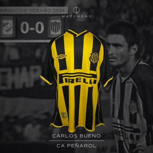 Carlos Bueno – Peñarol – Torneo de verano 2004 – MATCH WORN JERSEY