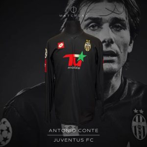 Antonio Conte - Juventus FC - UEFA Champions League 2001/02 - MATCH WORN JERSEY
