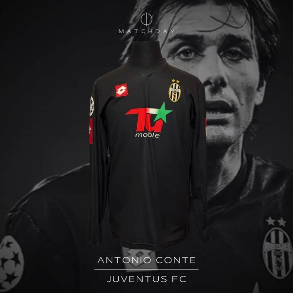 Antonio Conte – Juventus FC – UEFA Champions League 2001/02 – MATCH WORN JERSEY