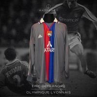Éric Deflandre – Olympique Lyonnais – UEFA Champions League 2001/02 – Match Issued jersey - Imagen 2
