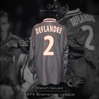 Éric Deflandre – Olympique Lyonnais – UEFA Champions League 2001/02 – Match Issued jersey - Imagen 3