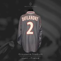 Éric Deflandre – Olympique Lyonnais – UEFA Champions League 2001/02 – Match Issued jersey - Imagen 5