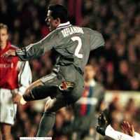 Éric Deflandre – Olympique Lyonnais – UEFA Champions League 2001/02 – Match Issued jersey - Imagen 8