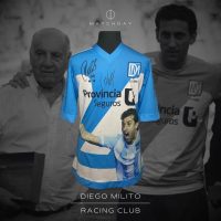 Diego Milito – Partido despedida – Farewell match – SIGNED protocol jersey - Imagen 2