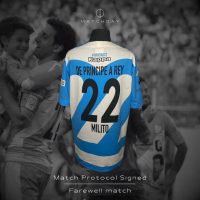 Diego Milito – Partido despedida – Farewell match – SIGNED protocol jersey - Imagen 3