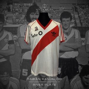 Fabián Basualdo - River Plate - 1988/89 - MATCH WORN JERSEY