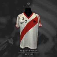 Fabián Basualdo – River Plate – 1988/89 – MATCH WORN JERSEY - Imagen 4