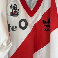 Fabián Basualdo – River Plate – 1988/89 – MATCH WORN JERSEY - Imagen 6