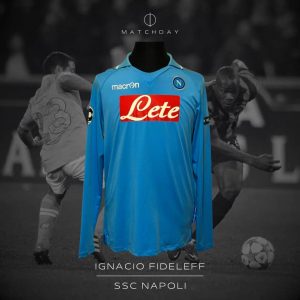 Ignacio Fideleff - SSC Napoli - UEFA Champions League 2011/12 - Match Issued jersey