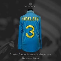 Ignacio Fideleff – SSC Napoli – UEFA Champions League 2011/12 – Match Issued jersey - Imagen 5