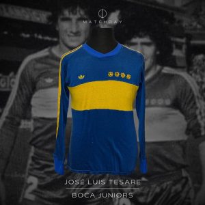 José Luis Tesare - Boca Juniors - Torneo Metropolitano 1981 - MATCH WORN JERSEY