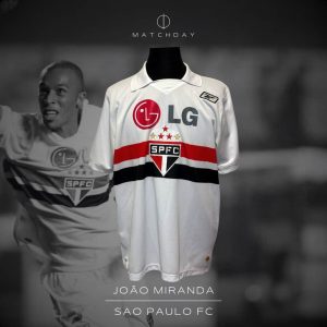 João Miranda - Sao Paulo - Copa Sudamericana 2007 - MATCH WORN JERSEY