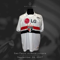 João Miranda – Sao Paulo – Copa Sudamericana 2007 – MATCH WORN JERSEY - Imagen 4