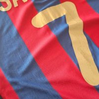 Javier Saviola – FC Barcelona – UEFA Champions League 2001/02 – MATCH WORN JERSEY - Imagen 18