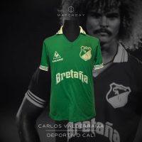 Carlos Valderrama – Deportivo Cali – Campeonato Colombiano 1986 – MATCH WORN JERSEY - Imagen 2