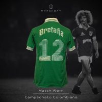 Carlos Valderrama – Deportivo Cali – Campeonato Colombiano 1986 – MATCH WORN JERSEY - Imagen 3