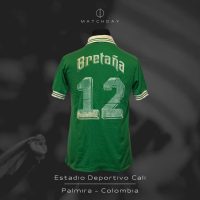 Carlos Valderrama – Deportivo Cali – Campeonato Colombiano 1986 – MATCH WORN JERSEY - Imagen 5