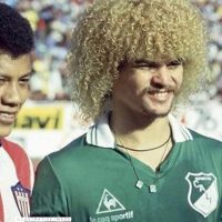 Carlos Valderrama – Deportivo Cali – Campeonato Colombiano 1986 – MATCH WORN JERSEY - Imagen 9