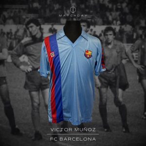 Victor Muñoz - FC Barcelona - Temporada 1985/86 - MATCH WORN JERSEY