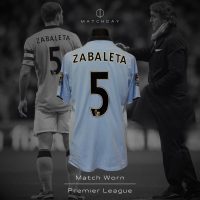 Pablo Zabaleta – Manchester City FC – Premier League 2012/13 -MATCH WORN JERSEY - Imagen 3