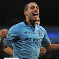 Pablo Zabaleta – Manchester City FC – Premier League 2012/13 -MATCH WORN JERSEY - Imagen 8