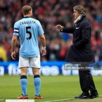 Pablo Zabaleta – Manchester City FC – Premier League 2012/13 -MATCH WORN JERSEY - Imagen 9