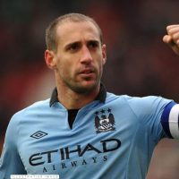 Pablo Zabaleta – Manchester City FC – Premier League 2012/13 -MATCH WORN JERSEY - Imagen 10