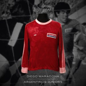 Diego Armando Maradona - Argentinos Juniors - Campeonato Nacional 1980 - MATCH WORN JERSEY