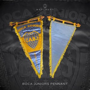 Boca Juniors pennant signed by Diego Armando Maradona