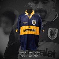 Diego Armando Maradona – Boca Juniors – Torneo Apertura 1995 – MATCH WORN JERSEY - Imagen 2