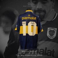 Diego Armando Maradona – Boca Juniors – Torneo Apertura 1995 – MATCH WORN JERSEY - Imagen 3