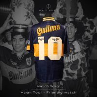 Diego Armando Maradona – Boca Juniors – Gira Asia Tour 1996 – MATCH WORN JERSEY - Imagen 3