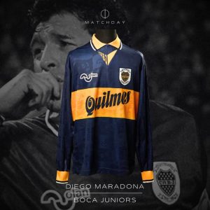 Diego Armando Maradona - Boca Juniors - Torneo Clausura 1996 - MATCH WORN JERSEY