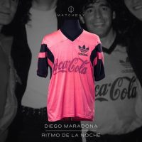 Diego Armando Maradona – Ritmo de la noche – Copa Derby 1992 – MATCH WORN JERSEY - Imagen 2