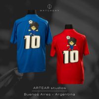 Kit “La Noche del 10” – Football-tennis shirts and cap – 2005 - Imagen 5