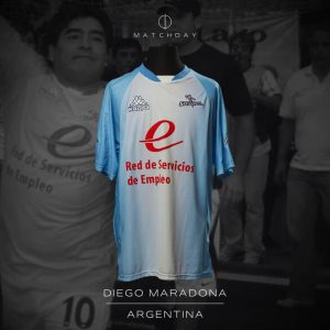 Diego Armando Maradona - MATCH WORN JERSEY - Showbol 2007