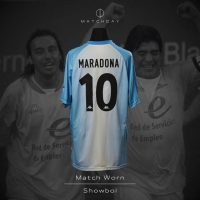 Diego Armando Maradona – MATCH WORN JERSEY – Showbol 2007 - Imagen 3