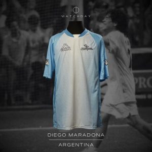 Diego Armando Maradona - MATCH WORN UNWASHED & SIGNED JERSEY - Showbol
