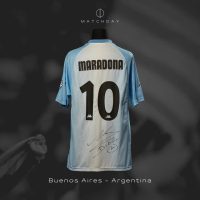 Diego Armando Maradona – MATCH WORN UNWASHED & SIGNED JERSEY – Showbol - Imagen 5