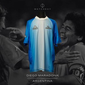 Diego Armando Maradona - MATCH WORN JERSEY - Showbol