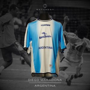 Diego Armando Maradona - MATCH WORN JERSEY - Showbol 2006