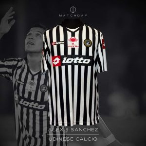 Alexis Sánchez - Udinese Calcio - Serie A 2008/09 - MATCH WORN JERSEY - CUT SLEEEVES - P. ALVAREZ COLLECTION