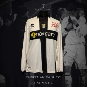 Chirstian Panucci - Parma FC - Serie A 2009/10 - MATCH WORN JERSEY - P. ALVAREZ COLLECTION