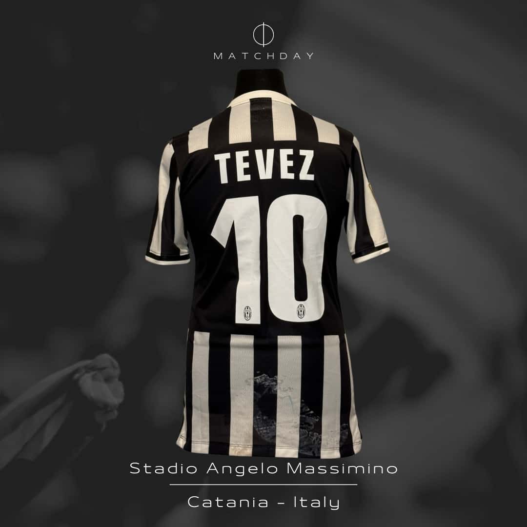 Carlos Tévez – Juventus FC – Serie A 2013/14 – MATCH WORN JERSEY – P. ALVAREZ COLLECTION - Imagen 5