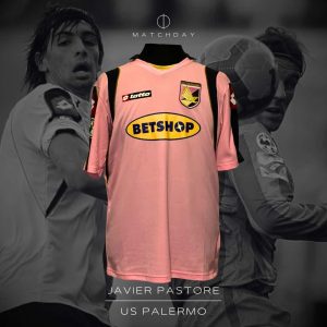 Javier Pastore - Unione Sportiva Città di Palermo - Serie A 2009/10 - UNWASHED - MATCH WORN JERSEY - P. ÁLVAREZ COLLECTION
