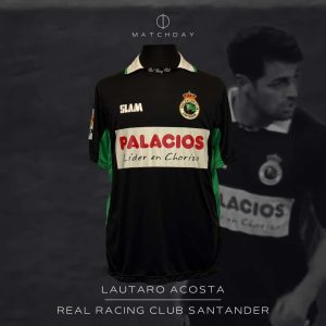 Lautaro Acosta - Racing Santander - LFP 2011/12 - MATCH WORN JERSEY - P. ALVAREZ COLLECTION