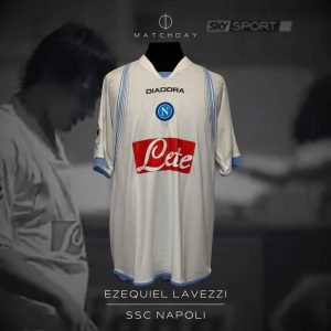Ezequiel Lavezzi - SSC Napoli - Serie A 2007/08 - MATCH WORN JERSEY - P ÁLVAREZ COLLECTION