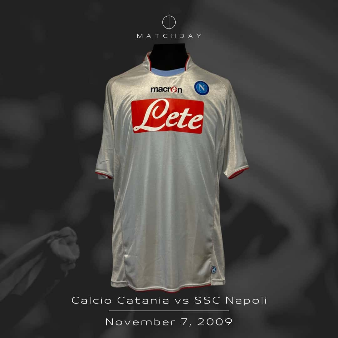 Ezequiel Lavezzi – SSC Napoli – Serie A 2009/10 – UNWASHED MATCH WORN JERSEY – P. ALVAREZ COLLECTION - Imagen 4